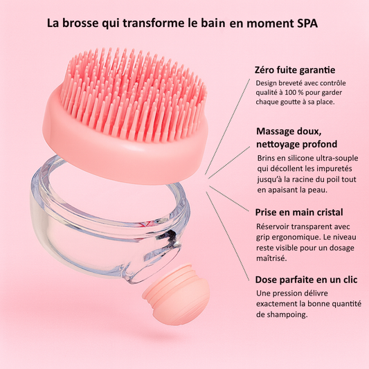 Brosse massante et nettoyante